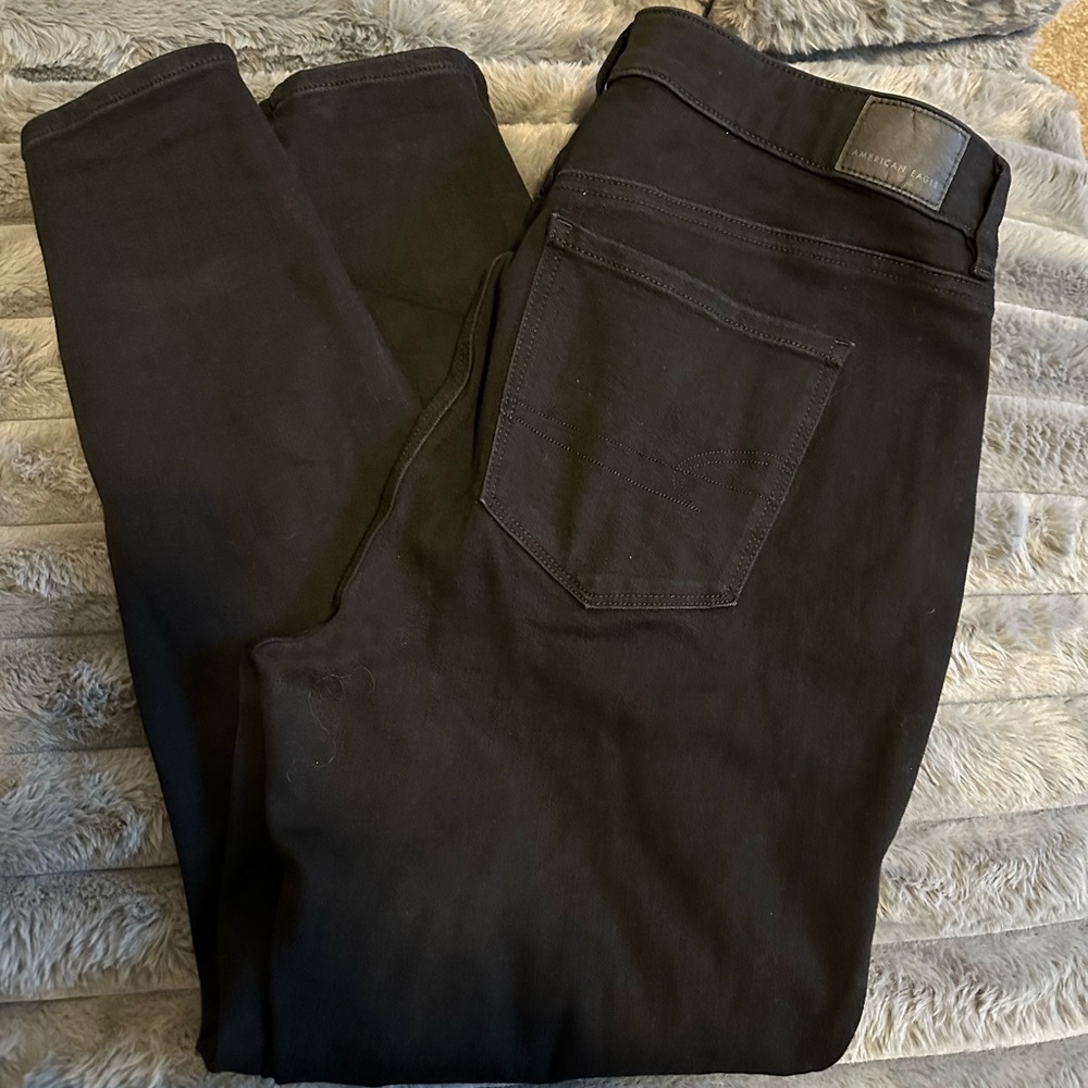 American Eagle High Rise Jegging 14S Black